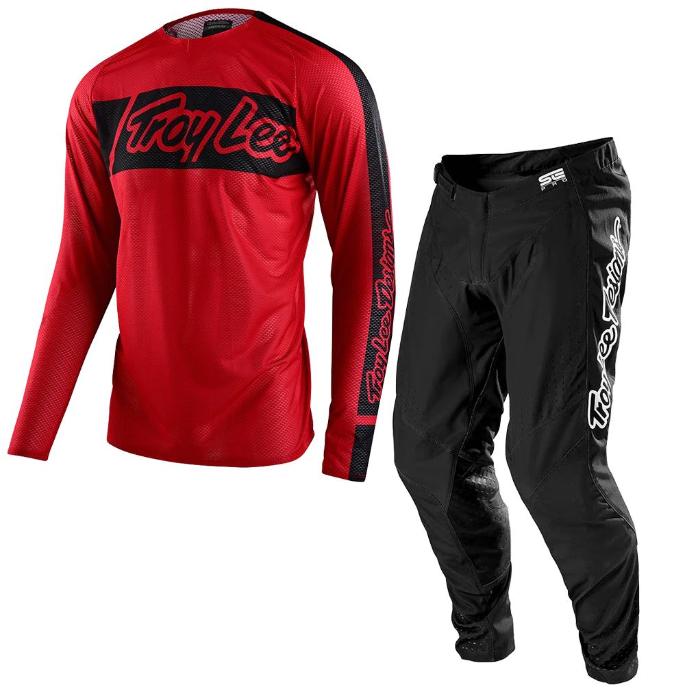 Troy Lee Designs 2024 Motocross Combo Kit SE Pro Air Vox Red Black